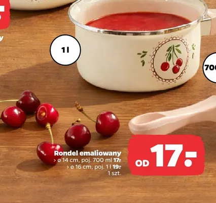 Rondel emaliowany Florina ø16cm promocja w Netto
