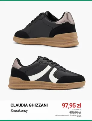 Sneakersy Claudia Ghizzani promocja w Deichmann