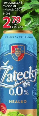 Piwo Žatecký 0% + kaucja 0.50 zł 640951 promocja w Selgros