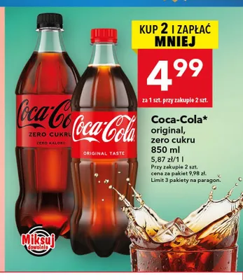 Napój gazowany Coca-Cola original promocja w LEWIATAN