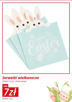 Serwetki wielkanocne promocja w KiK