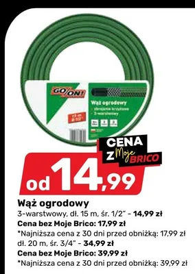 Wąż ogrodowy promocja w Bricomarche