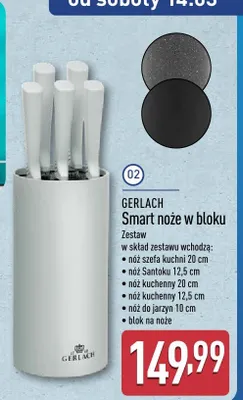 Smart noże w bloku promocja w Aldi