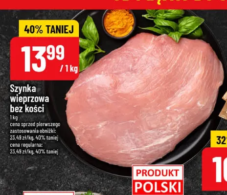 Szynka wieprzowa bez kości promocja w POLOmarket