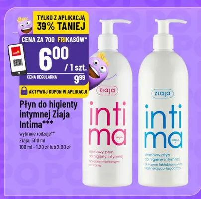 Płyn do higieny intymnej Intima promocja w POLOmarket