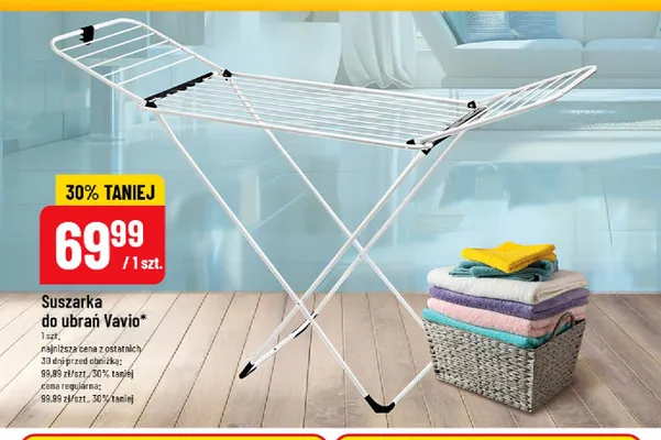 Suszarka do ubrań Vavio promocja w POLOmarket