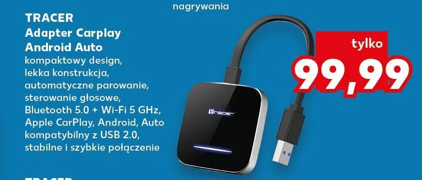 Adapter Carplay Android Auto promocja w Kaufland