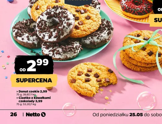Donut i ciastko promocja w Netto
