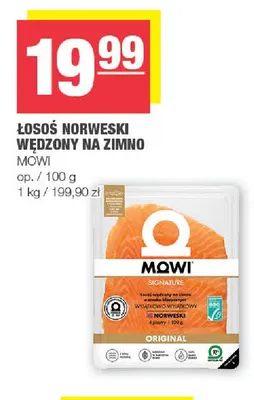 Łosoś norweski wędzony na zimno Mowi promocja w SPAR