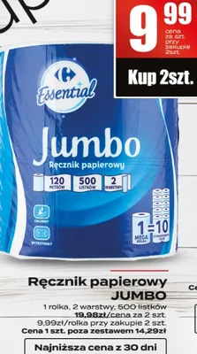 Ręcznik papierowy Jumbo promocja w Supeco