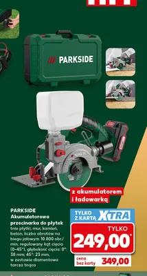 Akumulatorowa przecinarka do płytek Parkside promocja w Kaufland