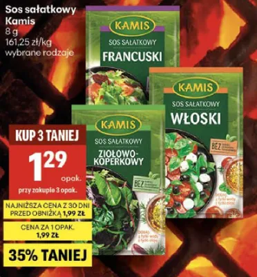 Sos sałatkowy francuski Kamis promocja w Delikatesy Centrum