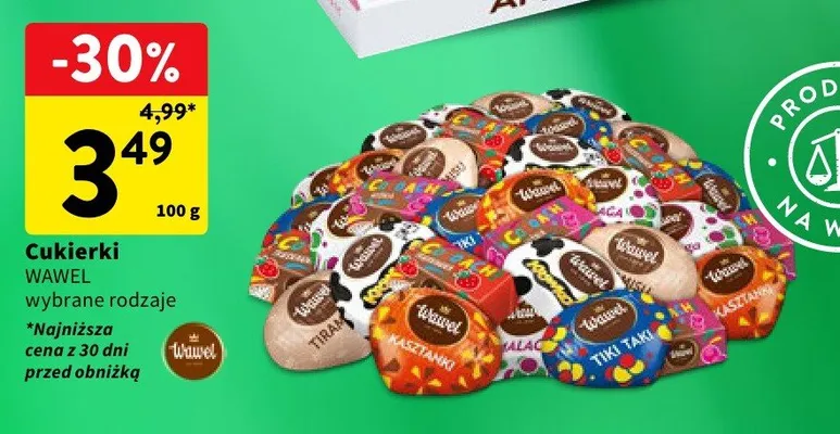 Cukierki Wawel na wagę promocja w Intermarche