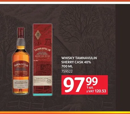 Whisky Tamnavulin Sherry Cask promocja w Selgros