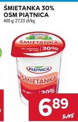 Śmietanka 30% promocja w Stokrotka