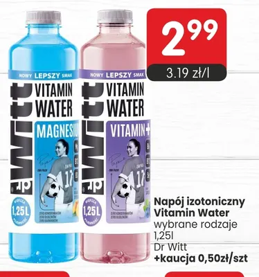 Napój izotoniczny Vitamin Water Magnesium Dr Witt promocja w Market Point