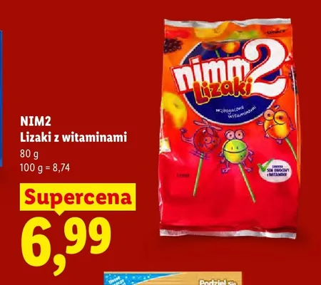 Lizaki z witaminami nimm2 promocja w Lidl