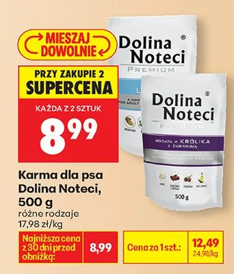 Karma dla psa różne rodzaje promocja w Biedronka