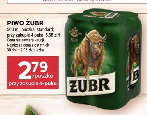 Piwo Żubr promocja w Stokrotka