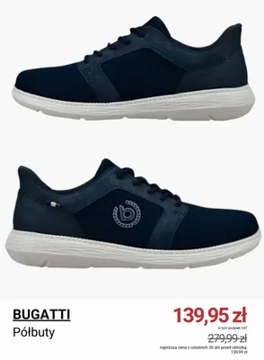 Półbuty Bugatti promocja w Deichmann