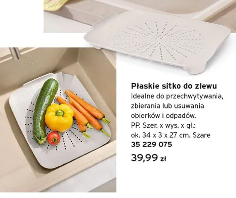 Płaskie sitko do zlewu promocja w Tchibo