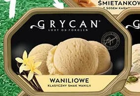 Lody familijne Grycan waniliowe promocja w Biedronka