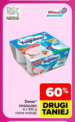 Deser Yogolino 4-pak promocja w Carrefour