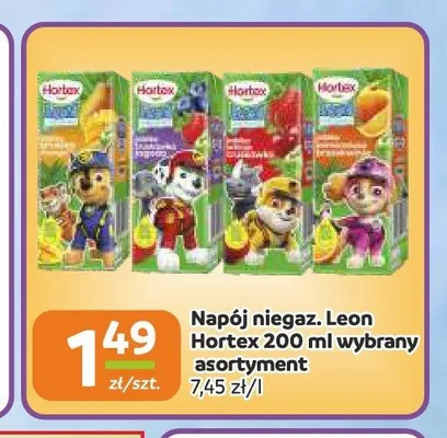 Napój niegazowany Leon Hortex jabłko wiśnia promocja w Gama