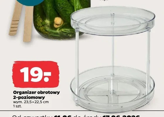 Organizer obrotowy 2-poziomowy promocja w Netto