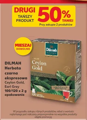 Herbata czarna ekspresowa Dilmah Earl Grey promocja w Kaufland
