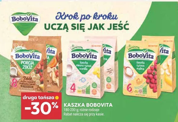 Kaszka porcja zbóż BoboVita promocja w Stokrotka