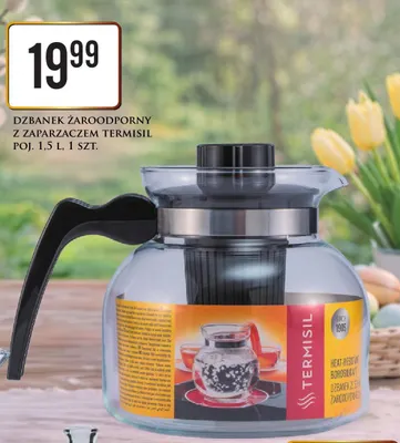 Dzbanek szklany z zaparzaczem 1 l promocja w Dino