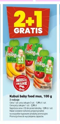 Kubuś baby food mus promocja w Twój Market