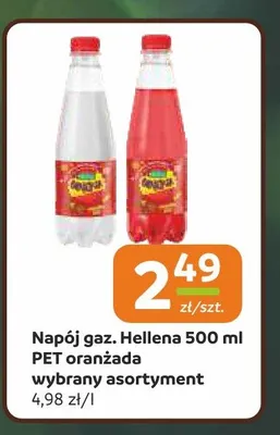 Napój gazowany Hellena Oranżada promocja w Społem Częstochowa