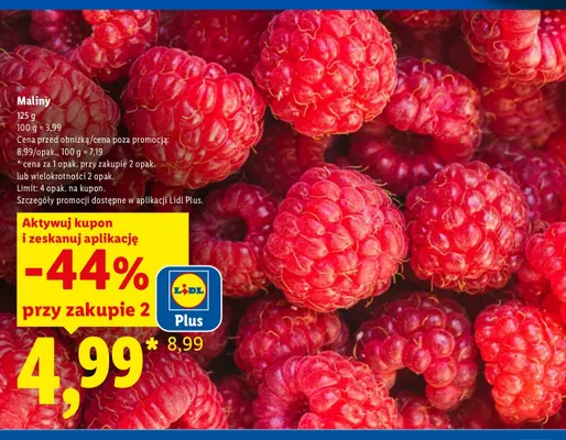 Maliny promocja w Lidl