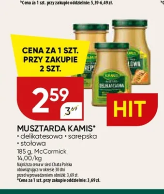 Musztarda Kamis stołowa promocja w Chata Polska