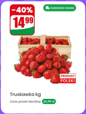 Truskawka polska promocja w Dino