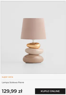 Lampa stołowa Pierre home&you promocja w home&you