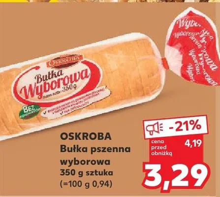 Bułka pszenna wyborowa promocja w Kaufland