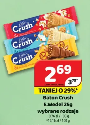 Baton Crush E.Wedel Pretzel & Peanut promocja w Delfin