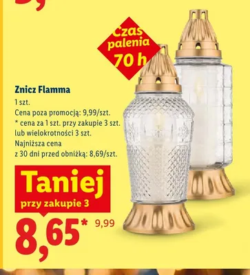 Znicz Flamma promocja w Lidl
