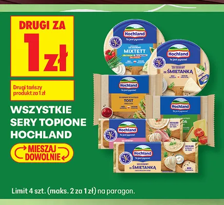 Ser topiony gouda Hochland promocja w Biedronka