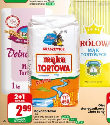 Olej słonecznikowy Złote Łany promocja w Dino