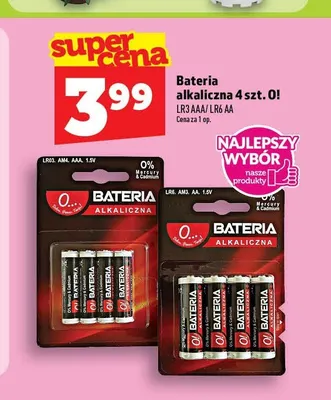 Bateria alkaliczna O! LR6 AA 4-pak promocja w TOPAZ