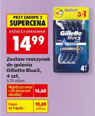 Maszynki do golenia Blue3 promocja w Biedronka