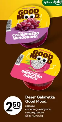 Deser galaretka Good Mood o smaku smoczego owocu promocja w Żabka