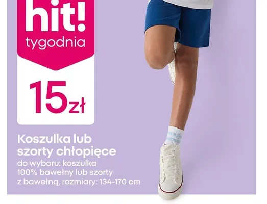 Szorty chłopięce promocja w Pepco