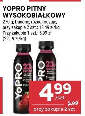 Yopro pitny wysokobiałkowy promocja w Stokrotka