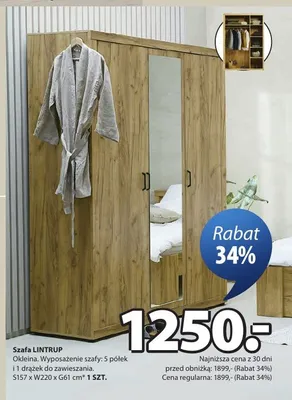 Szafa LINTRUP promocja w Jysk