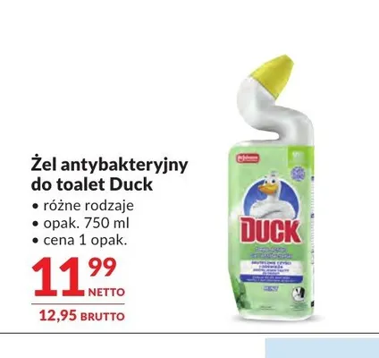 Żel antybakteryjny do toalet Duck promocja w Makro